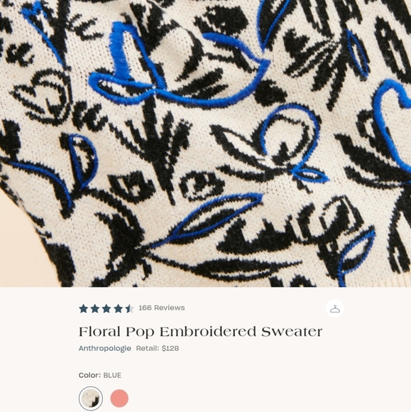 Floral Anthropologie Sweater - Picture 9 of 10